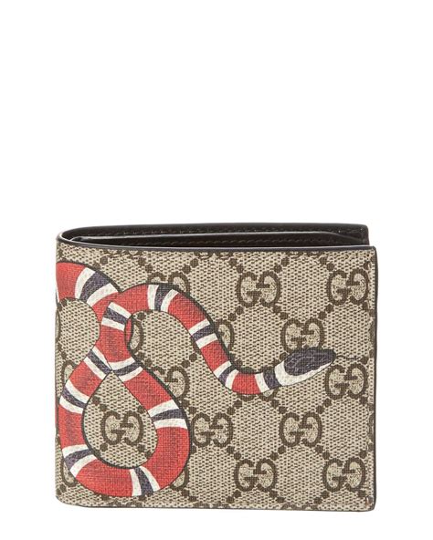 gg supreme gucci wallet|Gucci snake wallet men's.